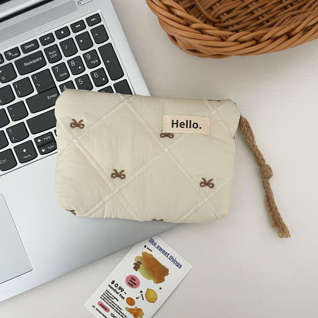 Adorable Quilted Coin & Card Purse 2025 - Compact Travel Lipstick & Sundries Bag for Women