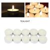 10pcs Tealight Pressed Smokeless Candle Decorative White Candle for Wedding Party