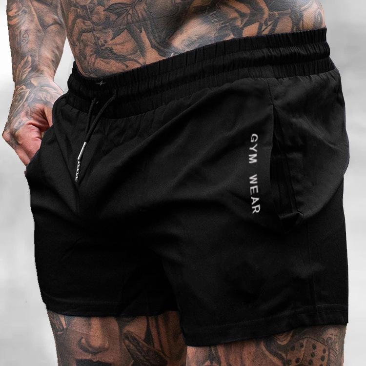 Crazy Muscle Herren Marathon Stretch Laufhose Atmungsaktive Dreiviertelhose M