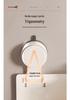 Wall-Mounted No-Drill Bathroom Stand: Electric Toothbrush & Hair Dryer Holder with Mouthwash Cup