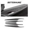 Betterhumz For BMW G30 G38 Series 5 2018- Made of Alcantara Auto Door Window Trim Strip Stickers Car Interior Tuning Accessories