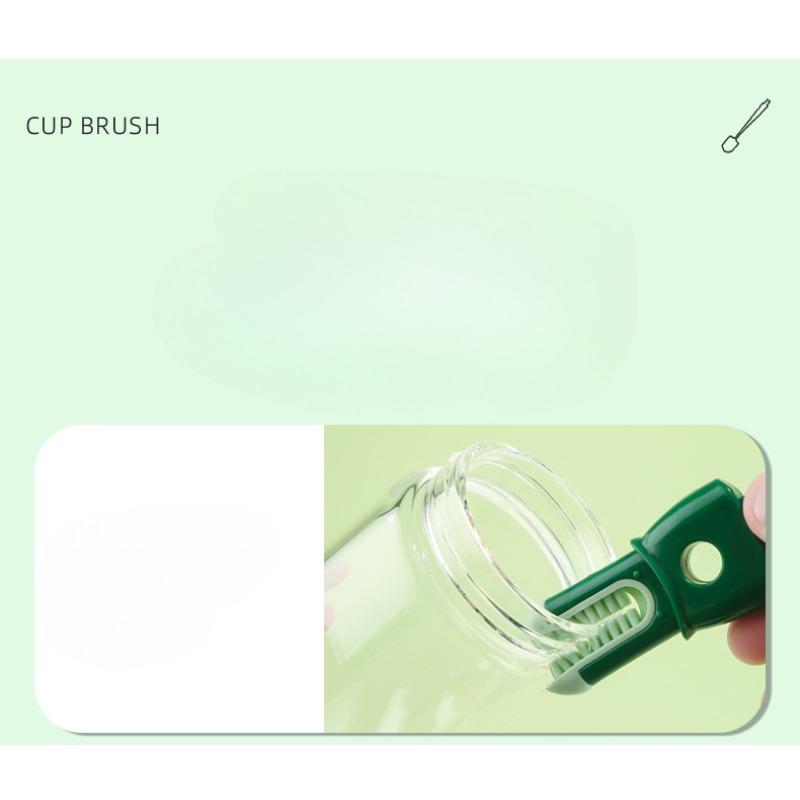 Brosse à tasse multifonctionnelle 5 en 1, brosse à tasse à carotte à long manche, brosse à bouteille, brosse de nettoyage de rainure de couvercle de tasse, brosse à paille