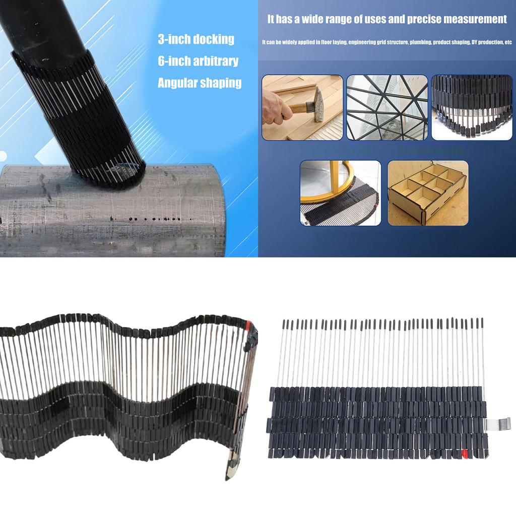 Adjustable Contour Gauge MultiSurface Pipe Profiler Pipe Profiling Tool With Precise Angle Measurement 280mm/500mm