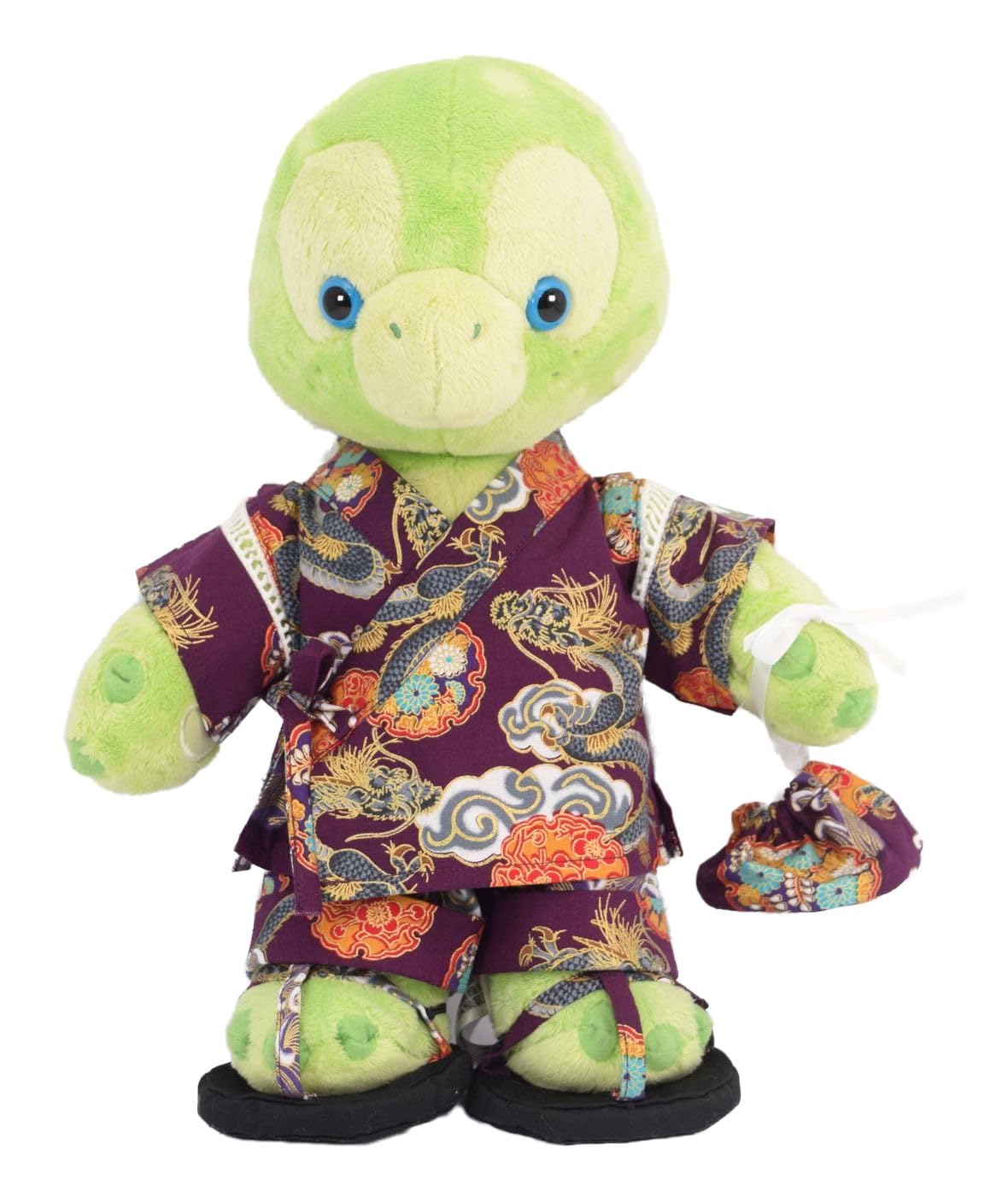 

Костюм плюшевого мишки для почтовой рассылки Алисы Ормел, юката, с сумкой на шнурке и сандалиями, дзинбэй (Дизайн «Восходящий дракон»), Маленький размер (Ормел 1)