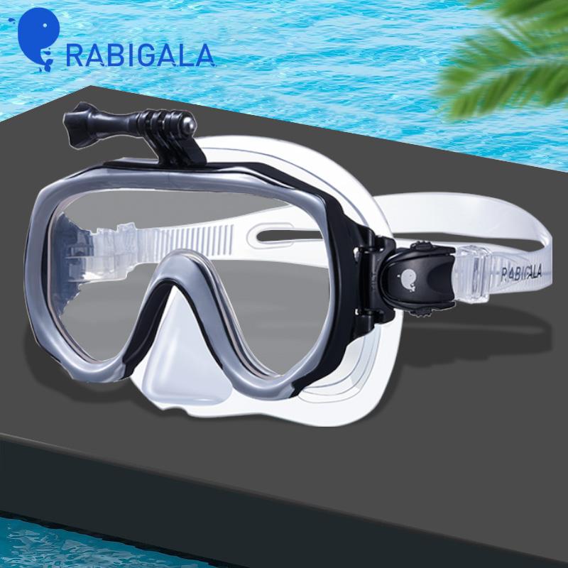Óculos para Adultos Máscara de Snorkelling Suporte de Câmera Embutido Óculos de Mergulho