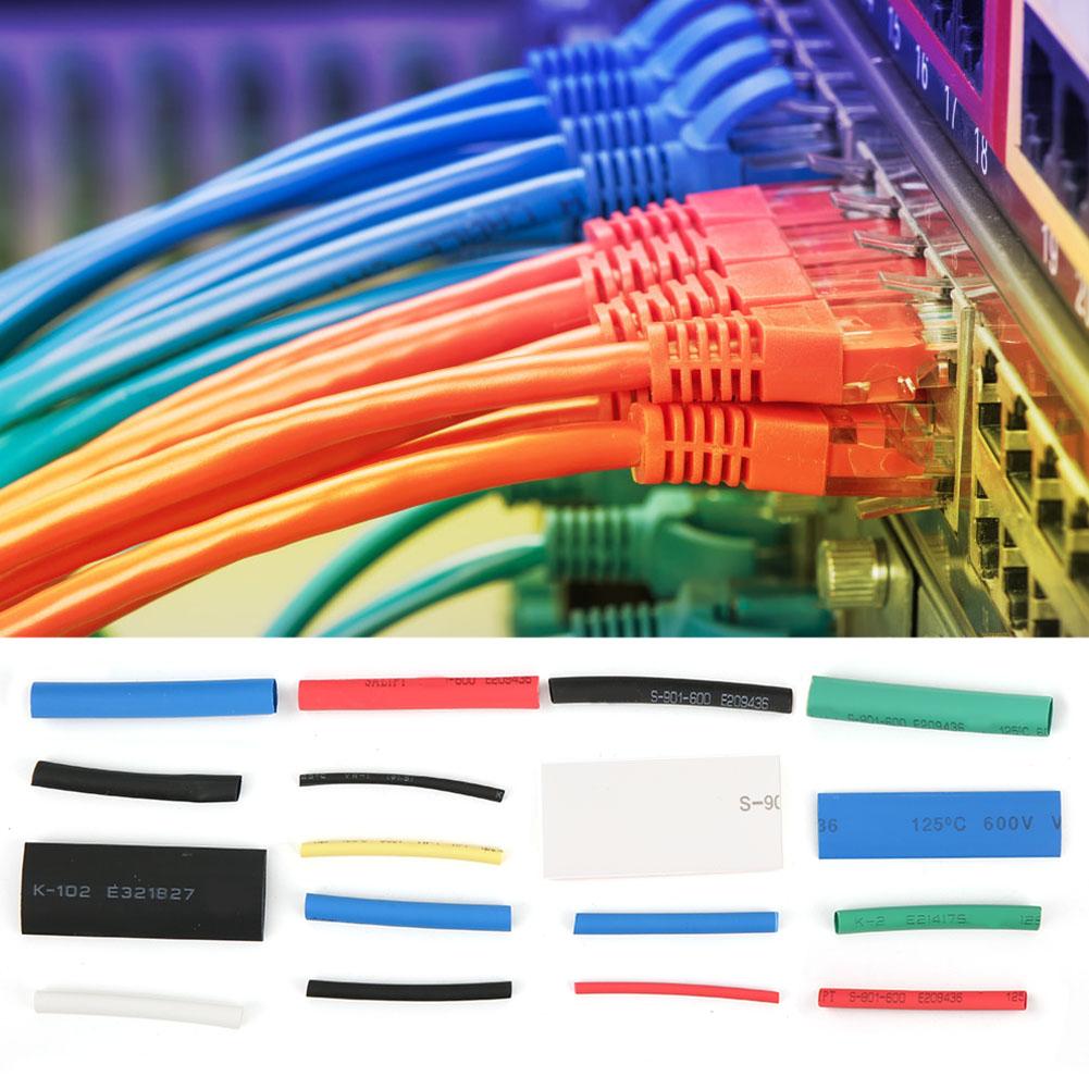 670pcs Mixed Colored Heat Shrink Tubing Wrap Cable Sleeve Shrinkable Tube
