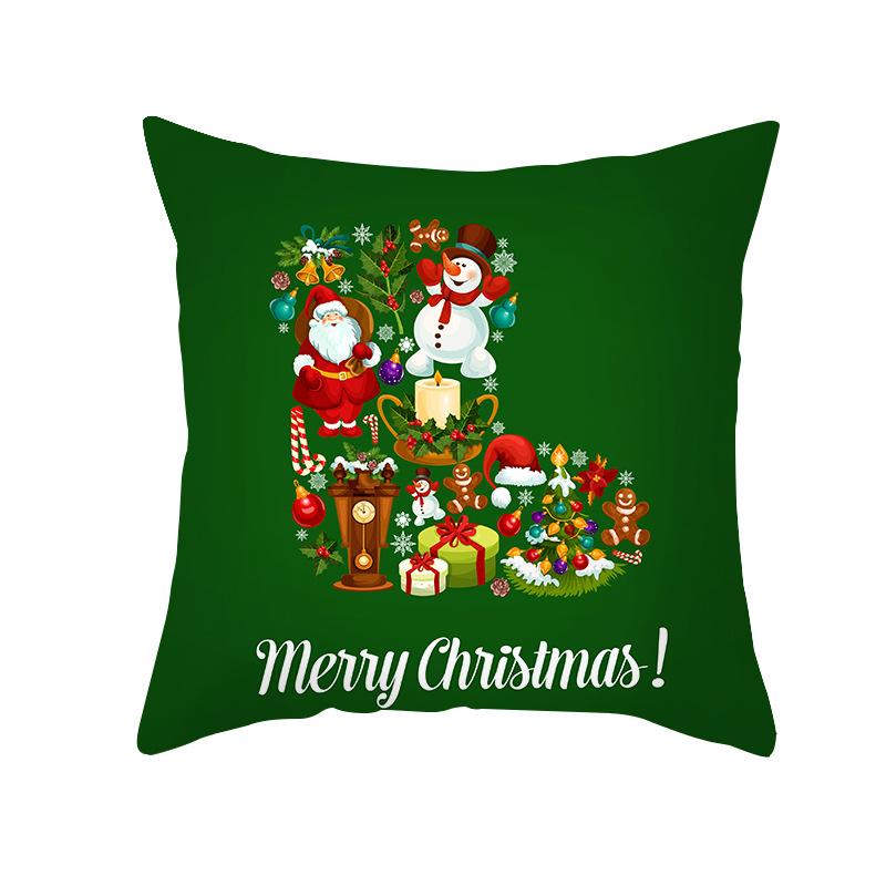 Рождественская наволочка для дивана, украшения для автомобиля, украшение спальни, Веселый Новый год, подарок на праздник для дома 40x40cm