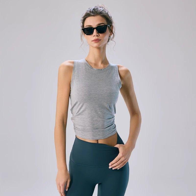 

Mitaogirl Кендалл Носит Спортивный Жилет Женский Топ с Открытой Спиной Одежда для Тренировок Летняя Одежда для Бега на Открытом Воздухе Одежда для Йоги