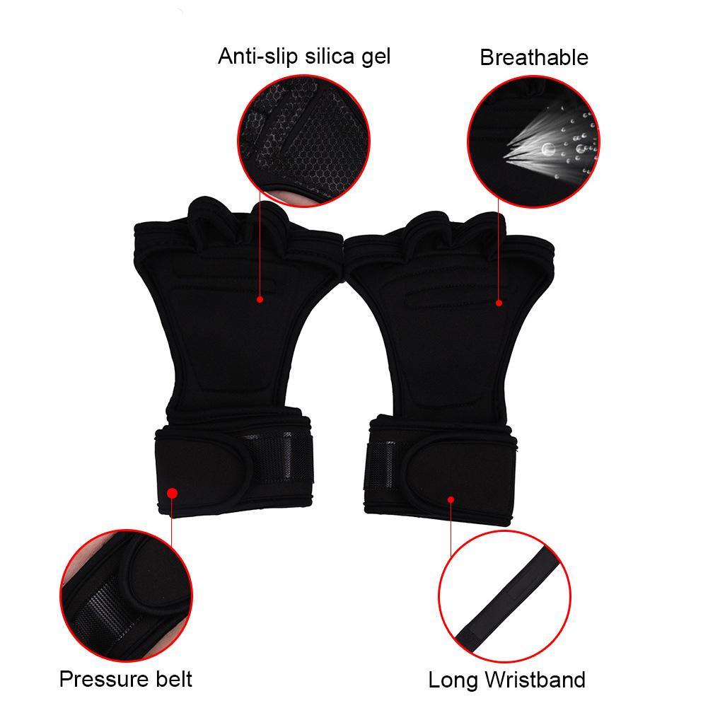 Weight Lifting Fitness Gloves With Wrist Wraps Full Palm Protection Gym Workout Gloves Power Lifting Equipment