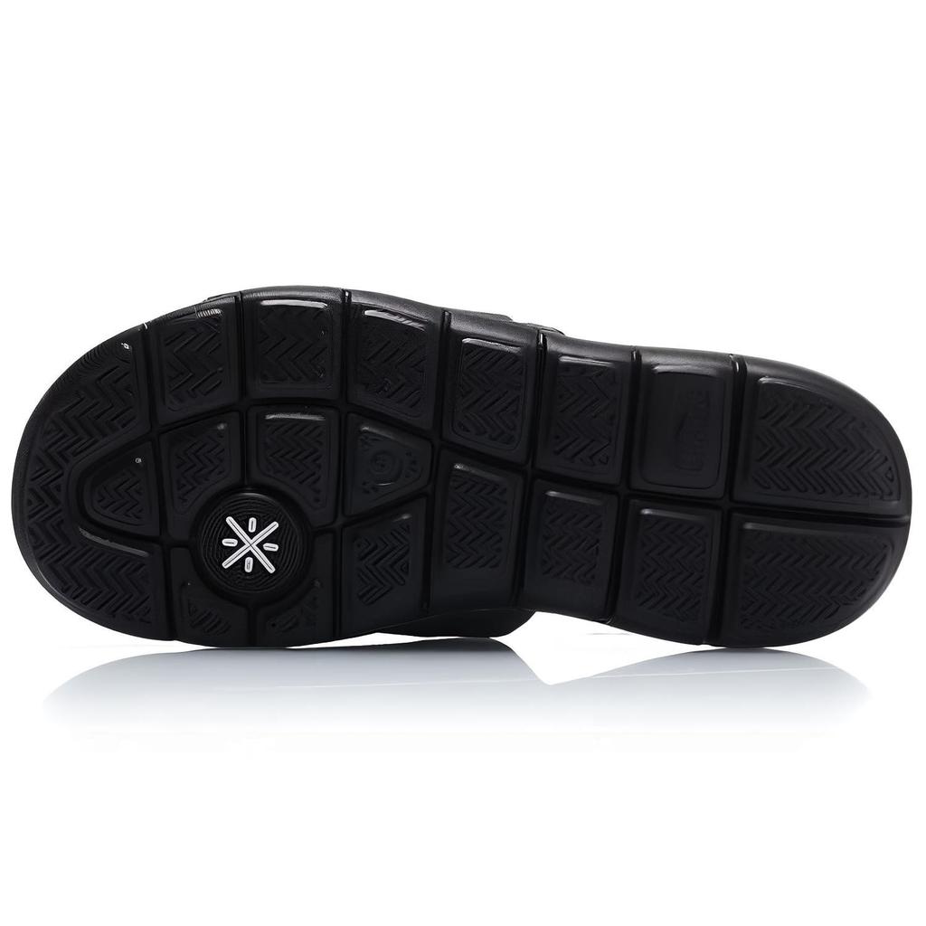 Li Ning Rubber Sole Slide Slippers Men's Black AGAP009-3