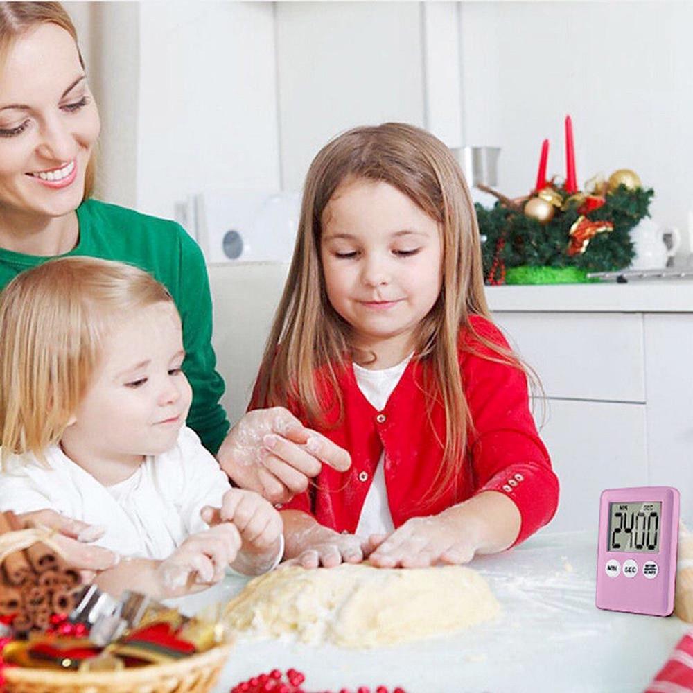 Großer digitaler LCD-Küchen-Kochtimer, Countdown-Up-Wecker, magnetisch
