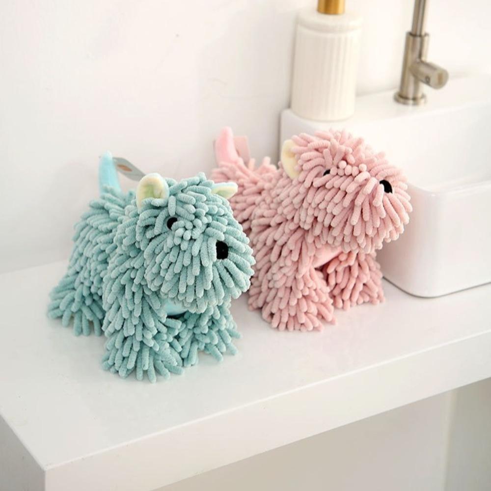 Multifunctional Chenille Hand-Wiping Doll Animal Shape Plush Toy Funny Hand-Wiping Towel  Bathroom