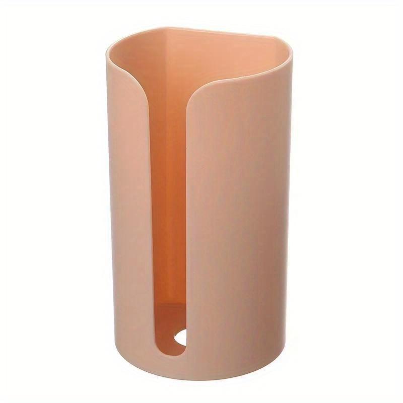 

1 шт. Кухонный держатель для хранения мусорных пакетов, без отверстий, самоклеящийся, настенный, домашние аксессуары для ванной комнаты, держатель для пластиковых пакетов, кухня розовый