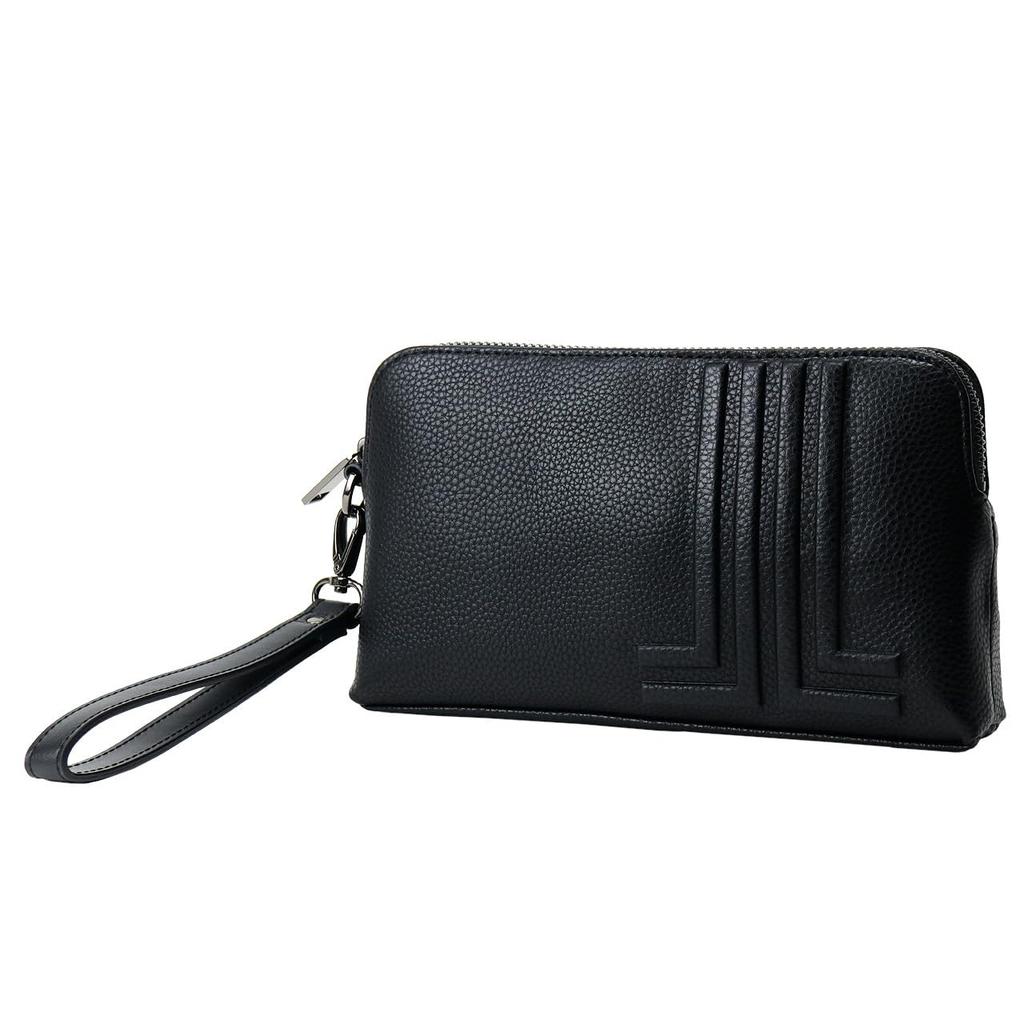 Lanvin En Bleu Tumble ClutchShoulder Bag for Men, No. 512121, Black