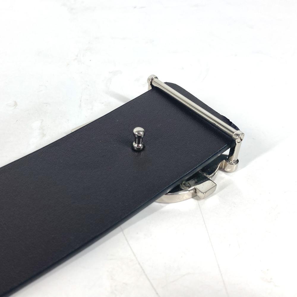 BURBERRY TB logo  belt Leather Black/SilverHardware