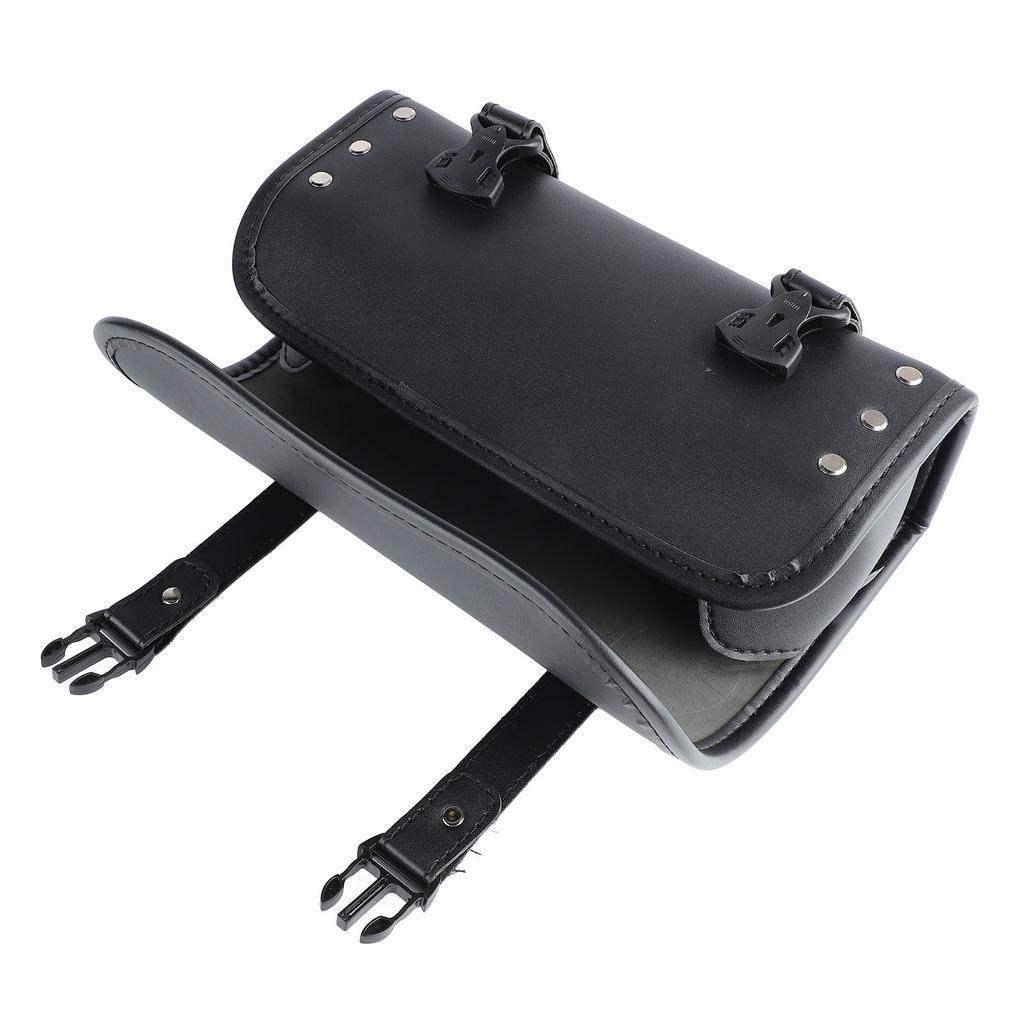 Motorbike Roll Saddlebags 2 Strap Buckle Closure Waterproof 2 Strap Buckle Closure Motorbike Tool Bag for Motorcycle