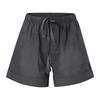 Plus Size Womens Drawstring Casual Elastic Waist Pocketed Loose Shorts Pants
