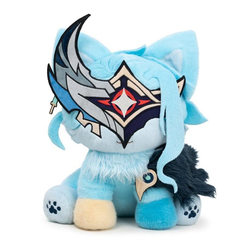 Cute Anime Villain Cat Ear Plush Doll Soft Stuffed Toy Kawaii Character Plushie Creative Gift