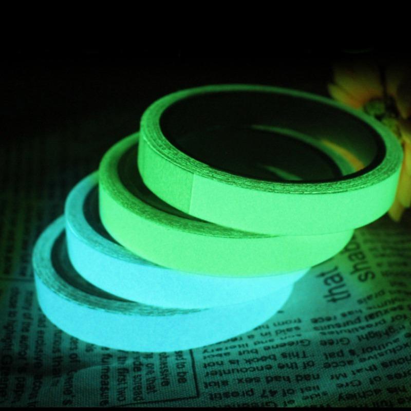 1VOLUME Luminous Tape Fluorescent Tape, Green Warning Ground Light Storage Staircase Anti-skid Sticker Reflective Luminous Tape