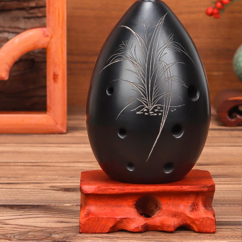 Flet ceramiczny Instrument Profesjonalna Gra Osiem Dziur Typ Gruszkowy Xun Wiatr Narodowy Starożytne Instrumenty Muzyczne Flet