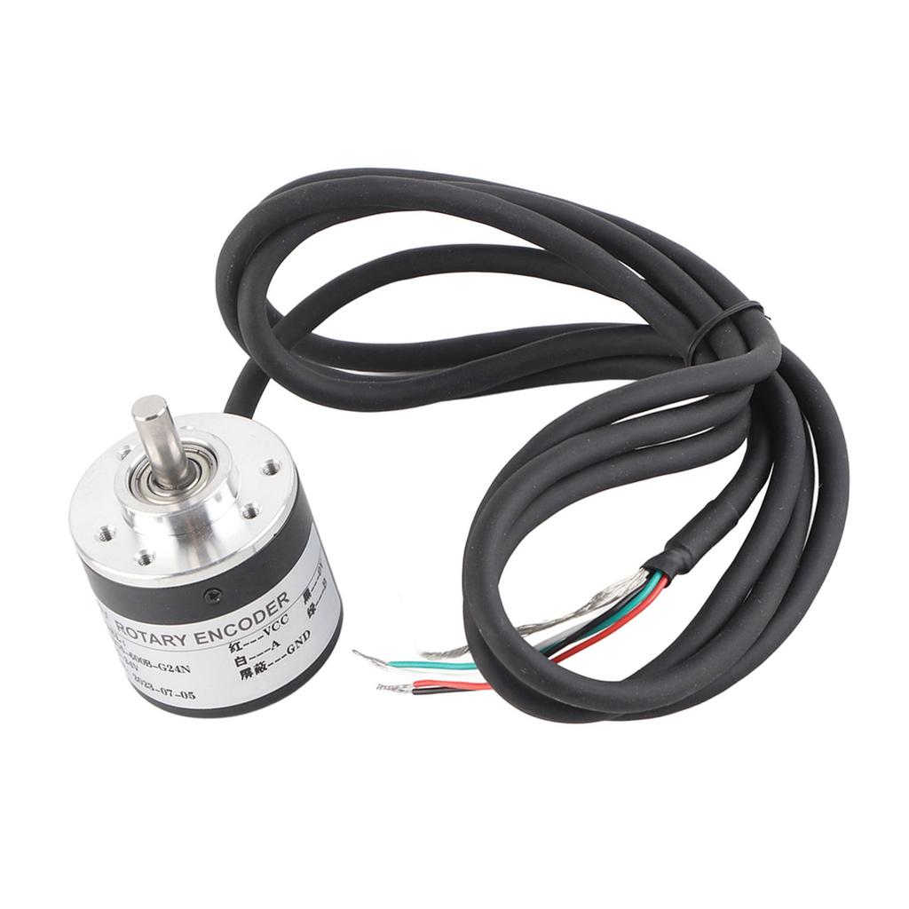 Encoder Industrial Automation Equipment 600P/R Magnetoelectric Incremental Rotation Encoder 5V‑24V  2‑Phases Shaft 6mm