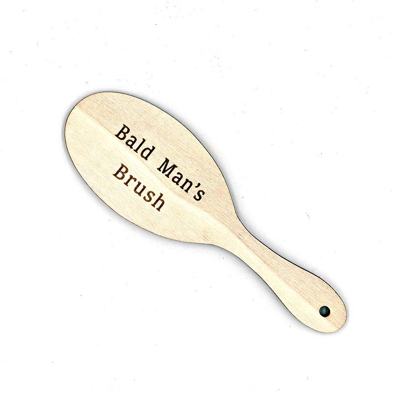 Bald Men's Wooden Comb: Novelty Gift Handicraft