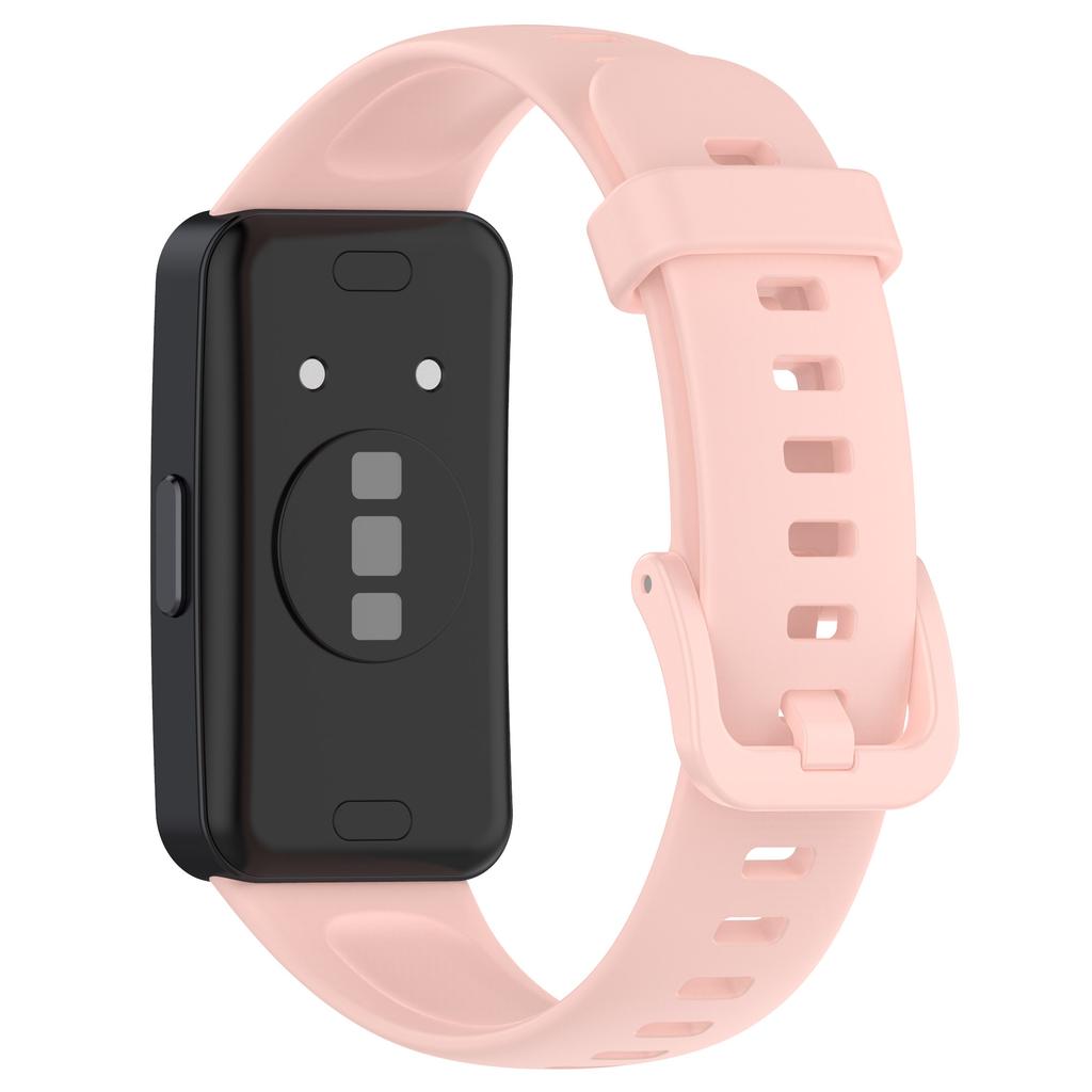 Für Huawei Band 10/10 NFC/Band 8/Band 8 NFC/Band 9/Band 9 NFC Silikon Uhrenarmband Atmungsaktiv Weiches Uhrenarmband mit Schnalle