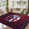 Bologna FC Design Crystal Velvet Rug Soft Decorative Mat for Bedroom Entrance