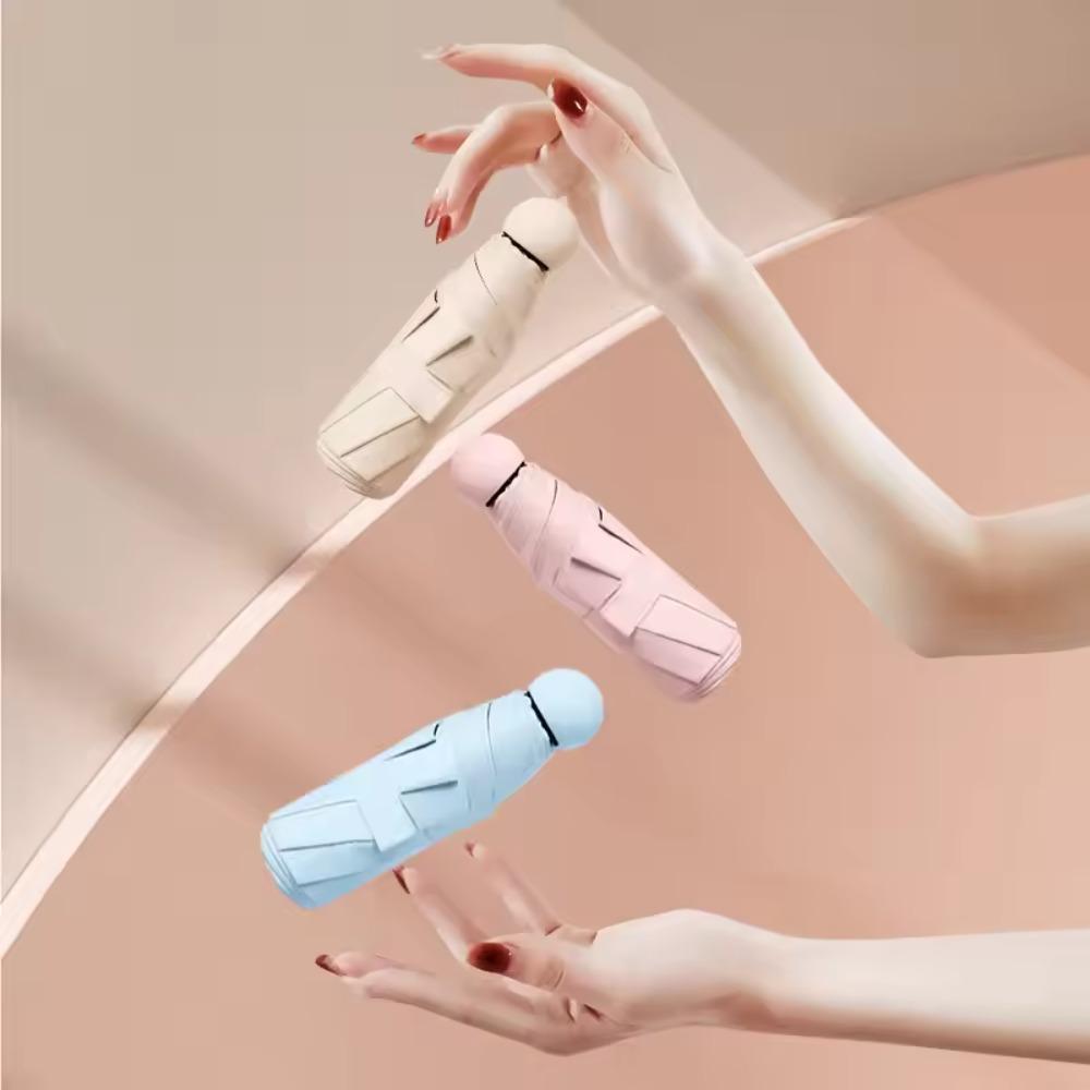 Mini Capsule Umbrella Waterproof and UV Resistant Sunshade Umbrella Simple Pocket Sunshade Umbrella Waterproof Portable Umbrella