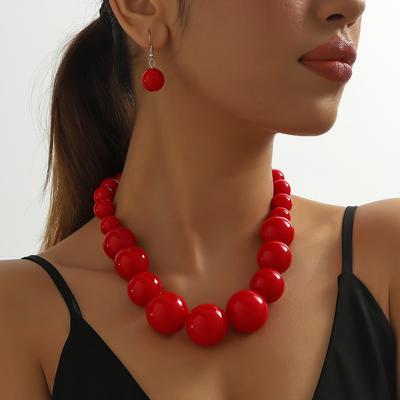 European and American Beaded Rice Beads, Personalized Fashion and High-end Sense, Ethnic Style Jewelry Set