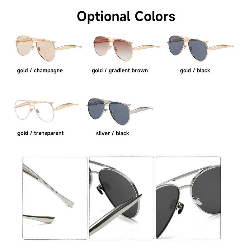 New Pilot Sunglasses For Men And Women Retro Sun Glasses Brand Designer Eyewear Oversize Unisex Shades Uv400