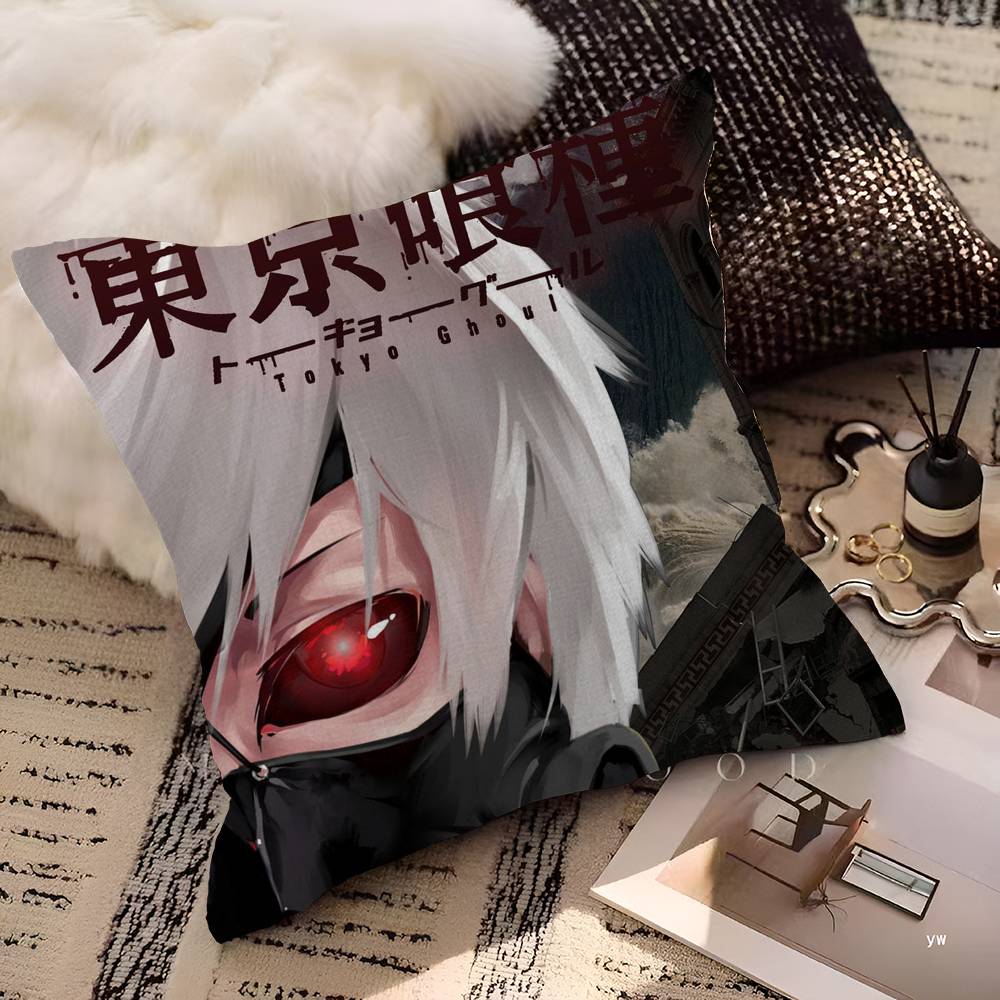 Manga T-Tokyo Ghoul Personalisiertes Bild Text Heimdeko Kissen Haushaltsgeschenke 45x45cm