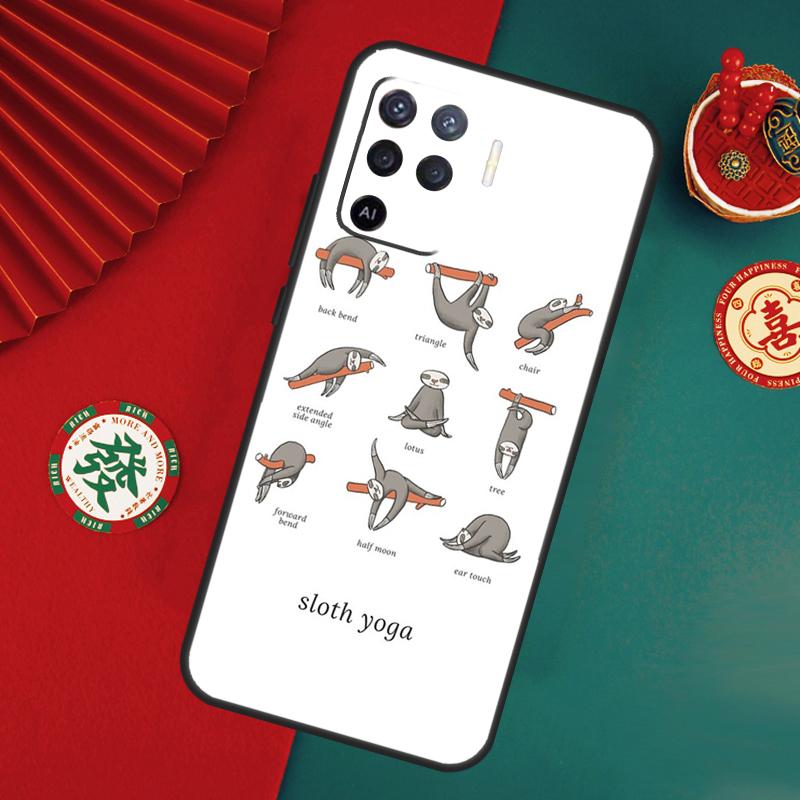 Sloth Animal Cute Case For Oppo A15 A17 A57 A6 A5 Pro A54 A74 A94 A16 A76 A96 A40 A60 A80 A18 A38 A58 A78 A98