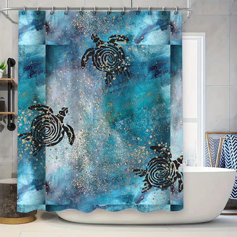 

Vibrant Floral Bath Shower Curtain Home Decor Window Drapes for Bathroom Luxury Waterproof Fabric Print Red Yellow Orange Green 90x180cm