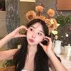 Lindo Diadema de Felpa con Orejas de Oso Abeja de Dibujos Animados para Mujeres Niñas Encantador Lavar la Cara Diademas de Animales Aros Cosplay Banda Regalos