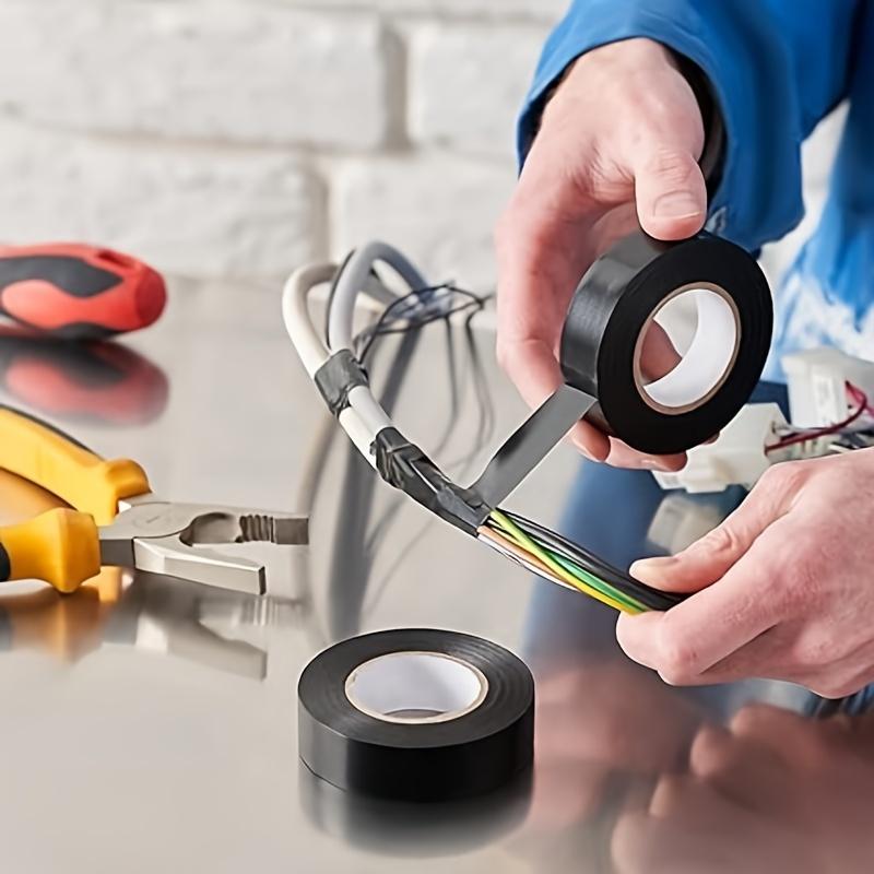 10 Pieces of PVC Electrical Insulation Tape - Strong Adhesive, Heat-resistant and Weather-resistant, Moisture-proof, Durable