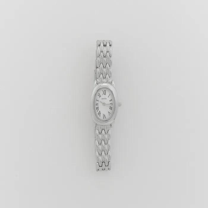 Quiet Oval Metal Watch_Silver QUIET OVAL