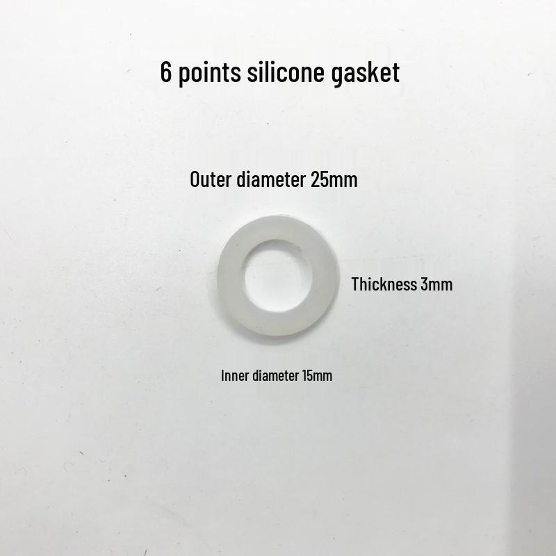 Silicone Flat Washer Gasket - Anti-Leak Seal Rings in Sizes 2mm to 2in