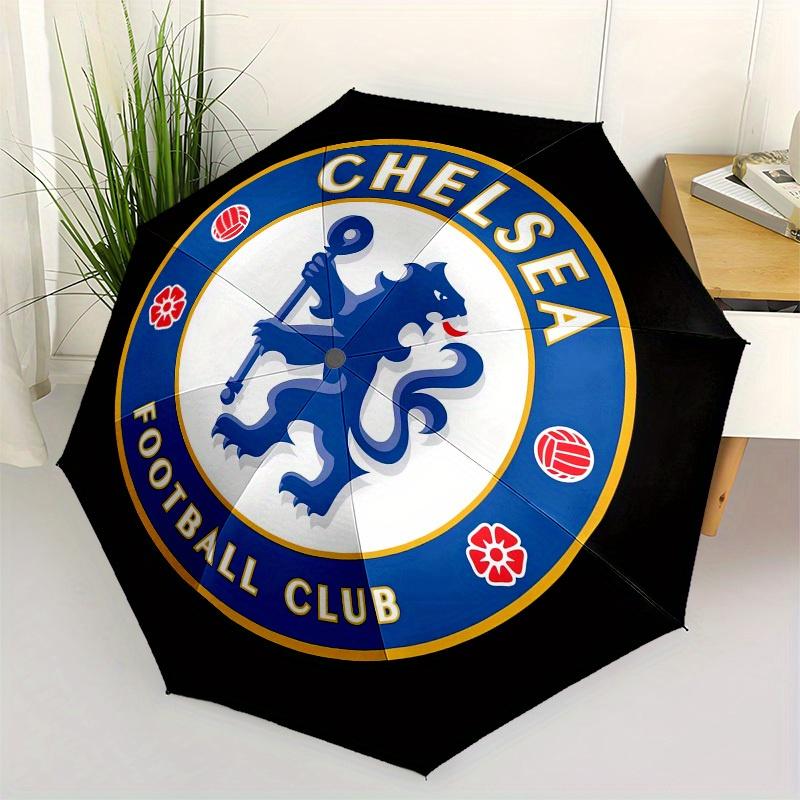 

1pc Chelsea Football Club Crest Umbrella with Plastic Handle,Suitable for All Seasons Home Travel Outdoor UmbrellaM1155