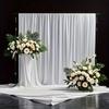 1PC Satin Backdrop Curtains Baby Shower Photo Background Drapes for Birthday Party Wedding Arch Stage Back Drop Cloth Decoration