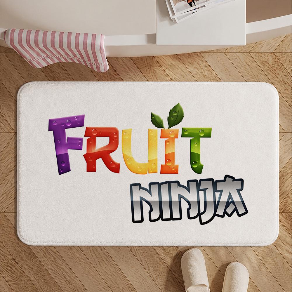 Game-Fruit NinjaS Floor Mat Soft Non-Slip Bath Mat, Bedside Carpet, Absorbent Doormat for Home