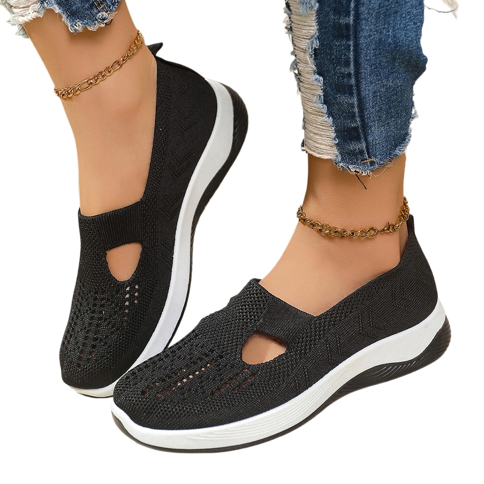 

Women s Sports Shoes Hollow Sandals Mesh Casual Shoes Women s Shoes Comfortable Outdoor Sports Shoes Running Shoes 36 чёрный