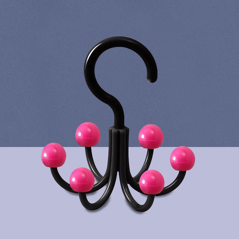 Six Rotating Claw Hook Household Clothing Holder Multifunctional Storage Rack