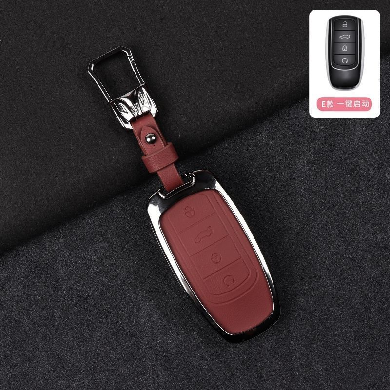 Alloy Style Car Key Case Cover Shell For Chery Tiggo 7 4 8 Pro Jaecoo J7 J6 J8 Omoda 5 9 C5 C9 E5 Ebro S800 S700 Phev Key Chain