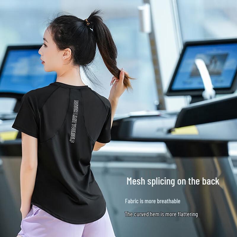 WEZHO Women s Mesh Breathable Sports T-shirt