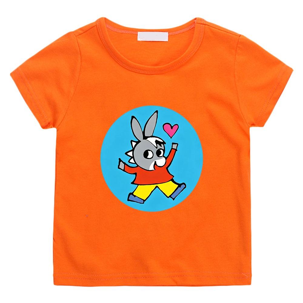 T-shirt per Bambini Cartone Animato Trotro Stampa Anime T-Shirt 2-12A Manica Corta Carina Ragazzi Ragazze Quotidiana Casual Toddler Estate