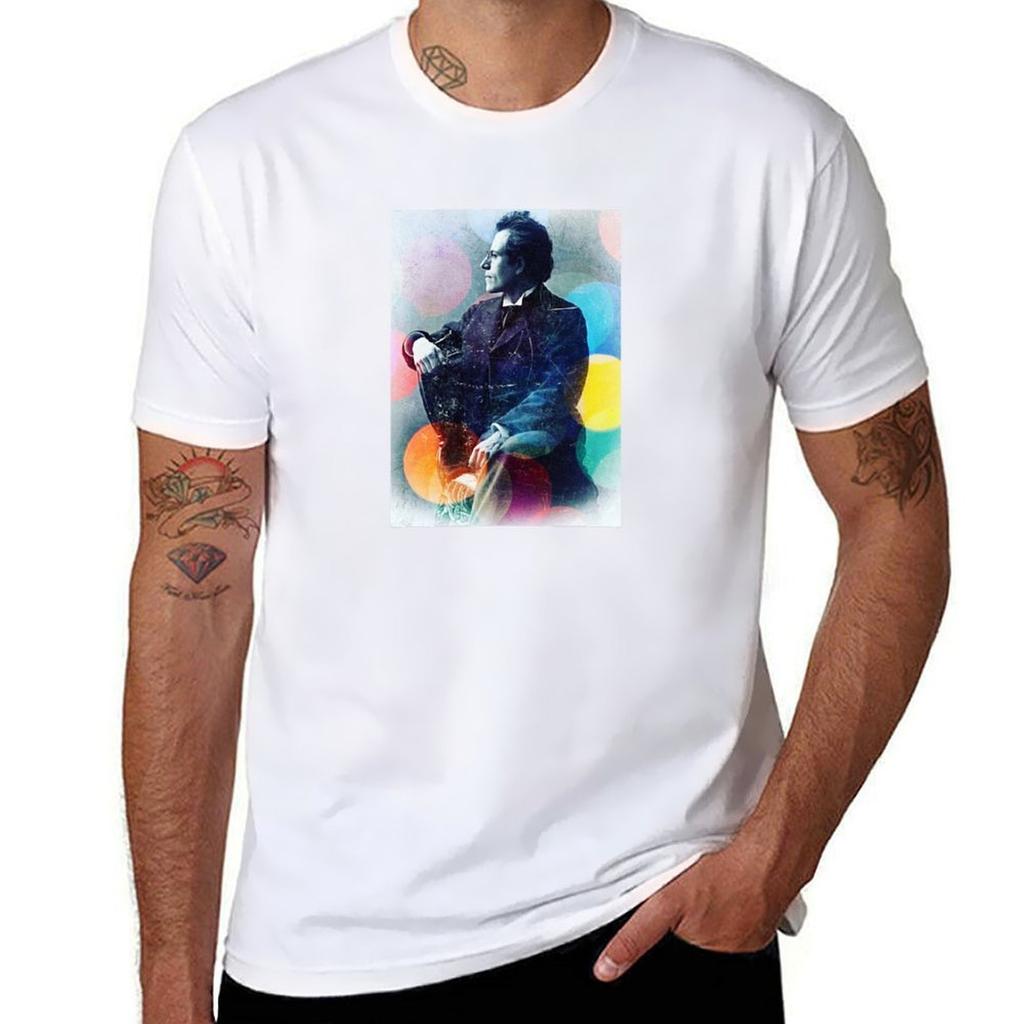 Mahler T-shirt herr t-shirt designer bomulls t-shirt herr T-shirt