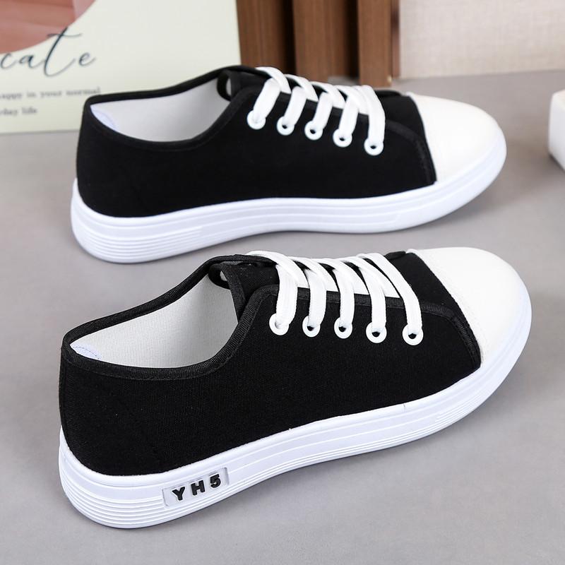 Spring and summer new canvas shoes cloth shoes single shoes student casual breathable non-slip soft sole T