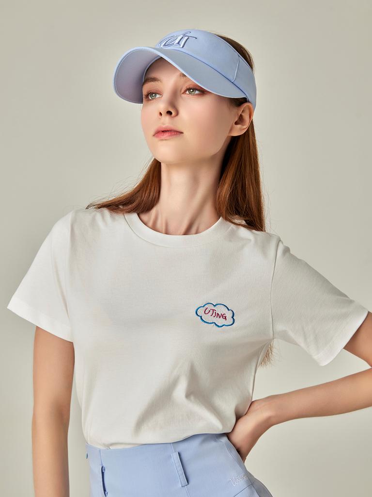 Yutinggolpeu Cloud Round T-Shirt White