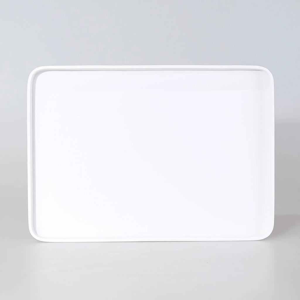 Victoria Large Decorative Rectangle Tray In White Color